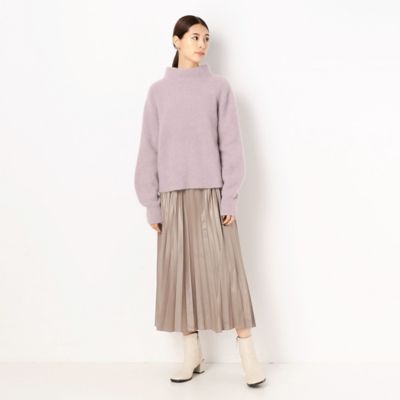 〔ＴＡＬＬサイズ〕ハイネック　ボリュームスリーブ　ニットプルオーバー（６７２６ＩＷ１５）