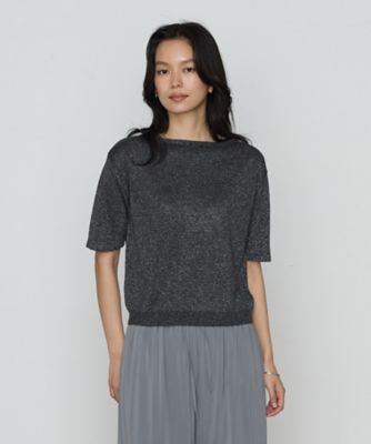 ＜COMME CA TALL (Women/大きいサイズ)＞〔　ＴＡＬＬサイズ　〕　ラメリネンニット　プルオーバー（６７３０ＩＫ０７）