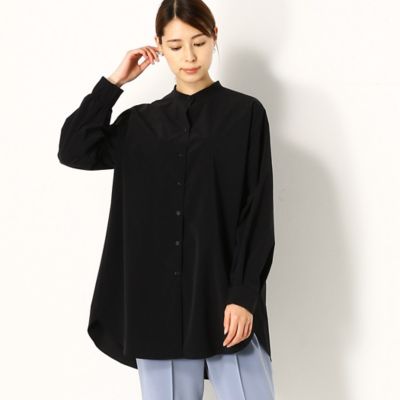 ＜Gabardine K.T (Women)＞【ウォッシャブル】ポリエステルストレッチタフタ　ゆったり万能シャツ（７２０１ＨＹ０１）