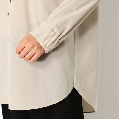 【ウォッシャブル】ポリエステルストレッチタフタ　ゆったり万能シャツ（７２０１ＨＹ０１）