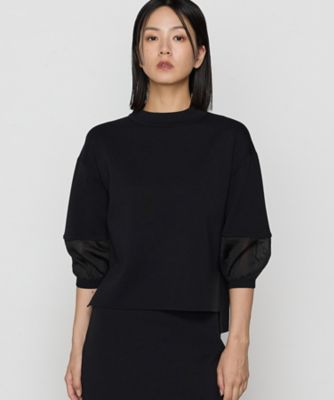 ＜Gabardine K.T (Women)＞ミラノリブ×シアー　ボリュームスリーブセーター（７２０１ＩＩ０２）