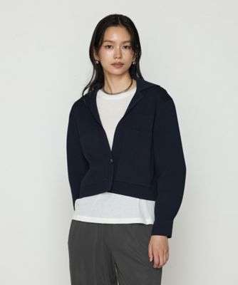 Gabardine K.T (Women)/ギャバジンケーティー ブライトストレッチヤーン ミラノリブシャツジャケット(7201JK04) ネービーブルー コート・ジャケット【三越伊勢丹/公式】