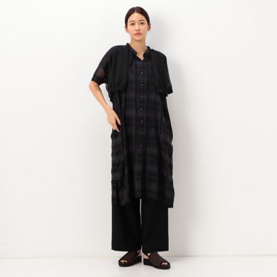 ＜Gabardine K.T (Women)＞格子柄　シャツドレス（７２０１ＯＡ０４）