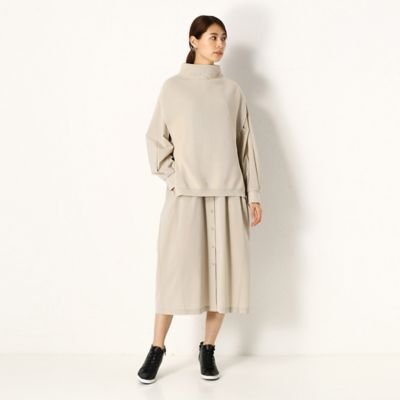 【洗える】ポリエステルストレッチタフタ　たっぷり分量のシャツワンピース（７２０１ＯＹ０２）