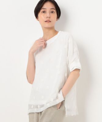 ＜三越伊勢丹/公式＞ Gabardine K.T (Women)/ギャバジンケーティー シアードット たっぷりプルオーバー 01シロ トップス【三越伊勢丹/公式】