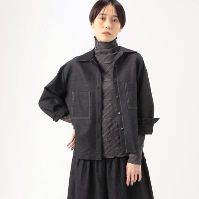 Y/PROJECT /ワイプロジェクト ダブルカラーアシンメトリー変形ポロシャツ Y/PROJECT /ワイプロジェクト ダブルカラーアシンメトリー変形
