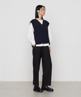 【セットアップ対応】パウダーツイルストレッチ　控えめワイドな微ワイドパンツ（７２０２ＰＩ０２）