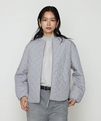 ＜Gabardine K.T (Women)＞波柄Ｗキルト　ノーカラーブルゾン（７２０２ＶＫ０１）