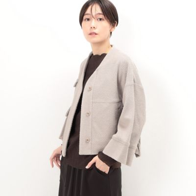 【送料込】韓国★EBLIN BLEAN SLIP_COKET VER パジャマ ツイードジャージー ブルゾン（7203JE02） | Gabardine