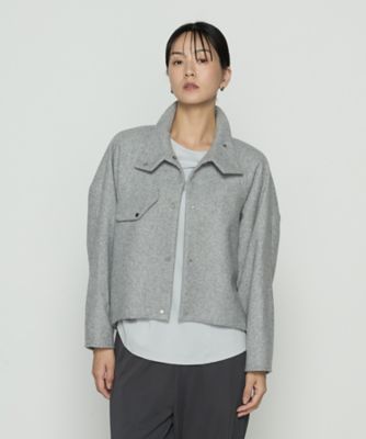 やわらかメルトン スタンドカラーブルゾン（7203JM01