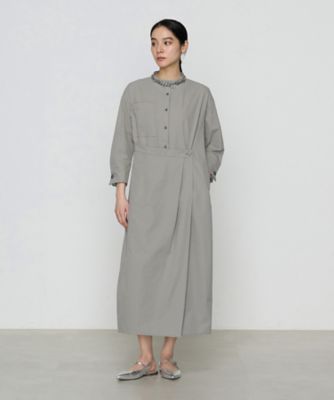 ストレッチタフタ　シャツドレス（７２０３ＯＫ０１）
