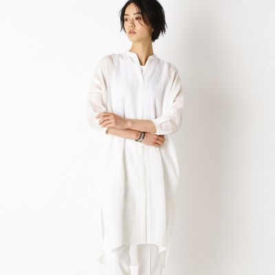 ＜Gabardine K.T (Women)＞ラメピンタック　ロングブラウス（７２０４ＨＴ０３）