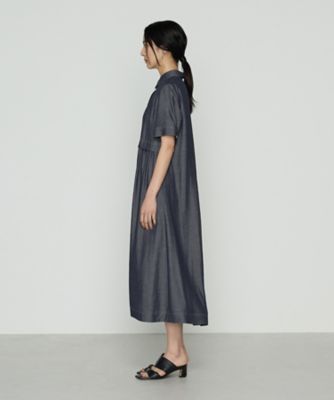 オトナシャンブレー 切替アシメワンピース（7204OK04