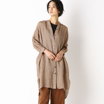 ＜Gabardine K.T (Women)＞シャンブレーヘンプ　ロングシャツ（７２０５ＨＴ０５）