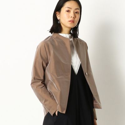 ＜Gabardine K.T (Women)＞【洗える】ストレッチタフタ　ニューカッティングジャケット（７２０５ＪＹ０３）