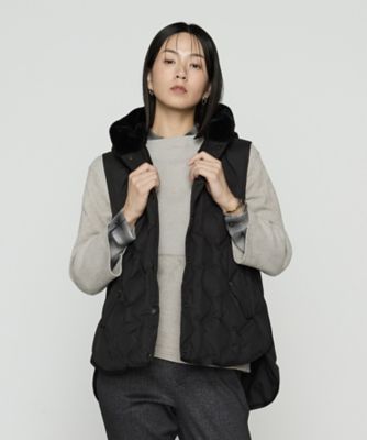 フーデッド ダウンジレ（7205VM01） | Gabardine K.T (Women