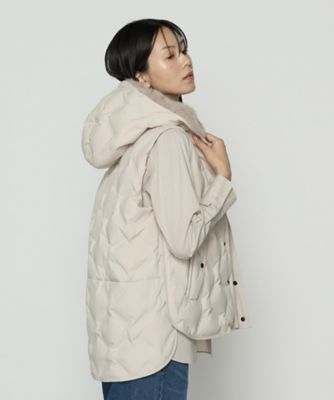 フーデッド ダウンジレ（7205VM01） | Gabardine K.T (Women