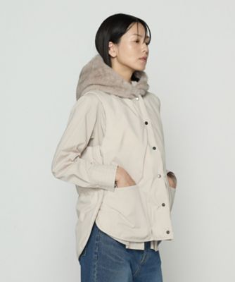 フーデッド ダウンジレ（7205VM01） | Gabardine K.T (Women
