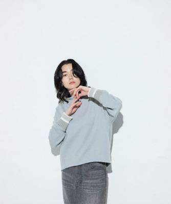 袖口キラキラニット リブプルオーバー（7206EM09