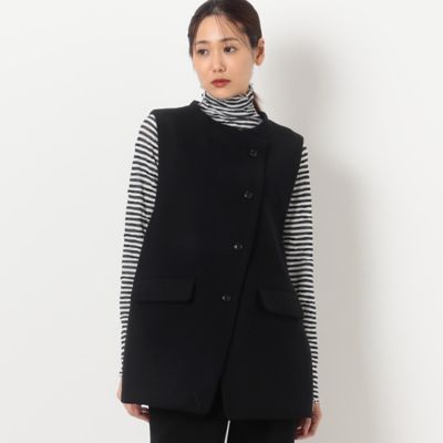 ＜三越伊勢丹/公式＞【SALE】Gabardine K.T (Women)/ギャバジンケーティー やわらかメルトン スタンドカラージレ クロ トップス【三越伊勢丹/公式】