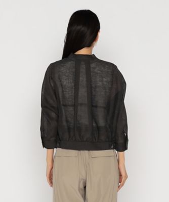 綿麻からみ 麻メッシュブルゾン（7206VK04） | Gabardine K.T