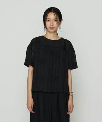 ジャカードボーダー ゆったりプルオーバー（7207BK05