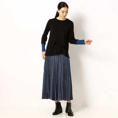 すっきりシルエット デニムプリーツスカート ７２０７ｆｎ０６ 三越伊勢丹オンラインストア 公式