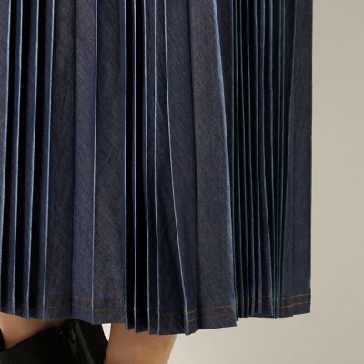 すっきりシルエット デニムプリーツスカート ７２０７ｆｎ０６ 三越伊勢丹オンラインストア 公式