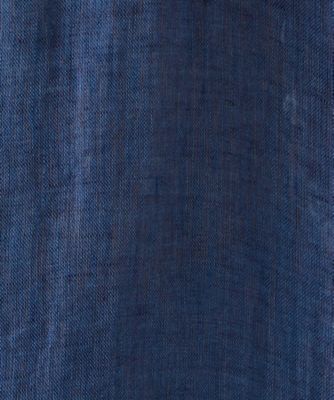 リネン・ルポワン染シャンブレー　リネンロングシャツ（７２０７ＨＧ０４）