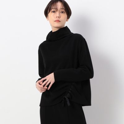 【セットアップ対応】のびのびフラノジャージー　あたたか襟のドロストプルオーバー（７２０８ＥＡ１０）