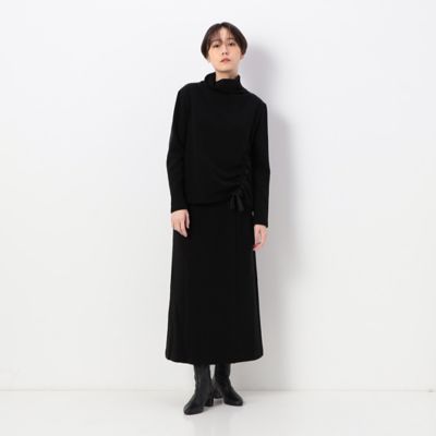 【セットアップ対応】のびのびフラノジャージー　あたたか襟のドロストプルオーバー（７２０８ＥＡ１０）