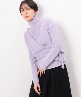 ＜三越伊勢丹/公式＞【SALE】Gabardine K.T (Women)/ギャバジンケーティー ニットコール カシュクールプルオーバー ライラック トップス【三越伊勢丹/公式】