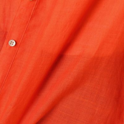 【ウォッシャブル】竹シャンブレー　ロングシャツ（７２１０ＨＹ０４）