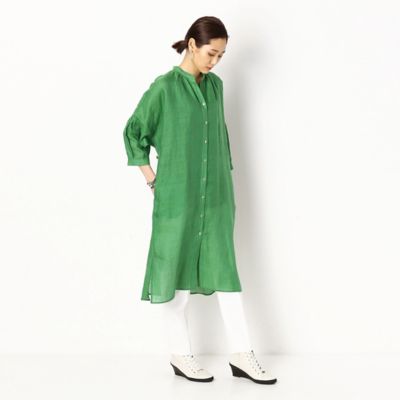 【ウォッシャブル】竹シャンブレー　ロングシャツ（７２１０ＨＹ０４）