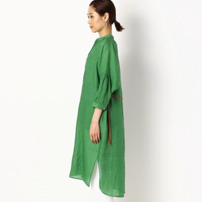 【ウォッシャブル】竹シャンブレー　ロングシャツ（７２１０ＨＹ０４）