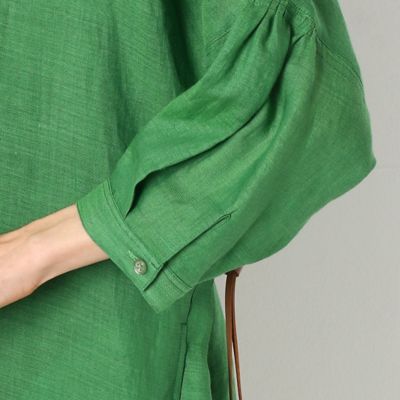 【ウォッシャブル】竹シャンブレー　ロングシャツ（７２１０ＨＹ０４）