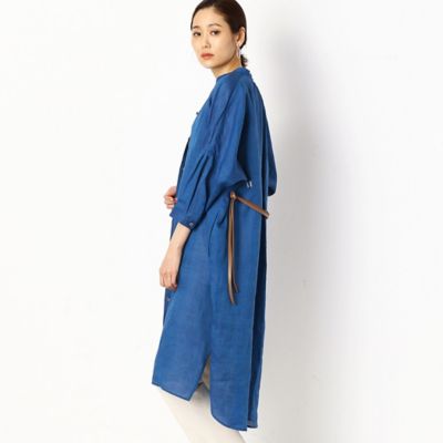 【ウォッシャブル】竹シャンブレー　ロングシャツ（７２１０ＨＹ０４）