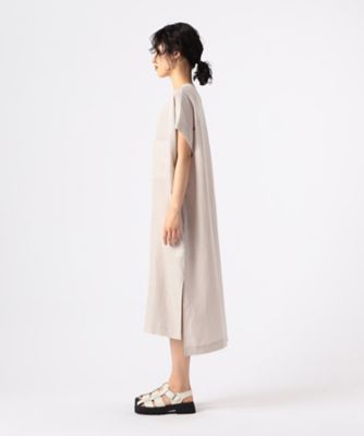 アセテートリネンタッサー　　クルーネックロングシャツジレ（７２１３ＪＧ０４）