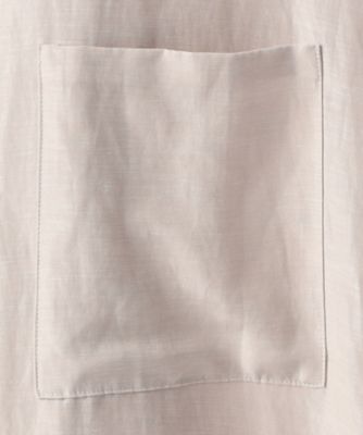 アセテートリネンタッサー　　クルーネックロングシャツジレ（７２１３ＪＧ０４）