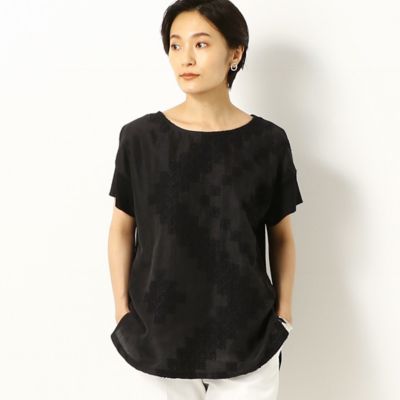 ＜Gabardine K.T (Women)＞【洗える】菱文様刺繍　プルオーバー（７２１４ＥＹ１９）