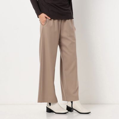 洗える】ウールサージ ワイドパンツ（7215PA07） | Gabardine