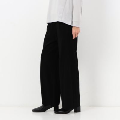 ＜Gabardine K.T (Women)＞【洗える】ハイストレッチポンチ　ワイドパンツ（７２１５ＰＡ０８）