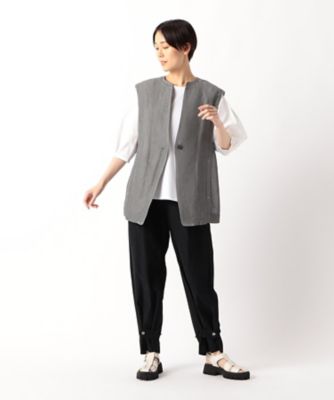 ○新品 ギャバジンkt ワイドパンツ ウエストゴム - メルカリ