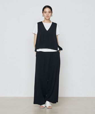 【SALE】Gabardine K.T (Women)/ギャバジンケーティー ハイテンションポンチライト ジレセットアップ(7215PK08) ネービーブルー トップス【三越伊勢丹/公式】