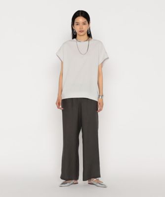 お値下げ！PRIDE INTERNATIONAL DESIGN 麻57%綿43% 麻調合繊 ワイドパンツ（7215PO01） | Gabardine K.T (Women