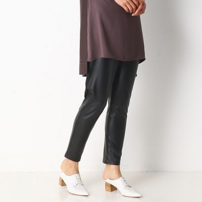 ＜Gabardine K.T (Women)＞ストレッチフェイクレザー　レギンスパンツ（７２１５ＰＳ０１）