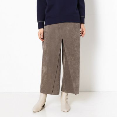 ＜Gabardine K.T (Women)＞【洗える】コーデュロイ　巻きスカート風パンツ（７２１５ＰＷ０３）