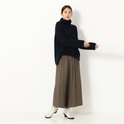 【洗える】キュプラレーヨン　ゴムガウチョパンツ（７２１５ＰＷ０５）