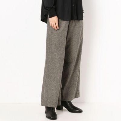 ＜Gabardine K.T (Women)＞【ウォッシャブル】ツイード　ワイドパンツ（７２１５ＰＷ０８）