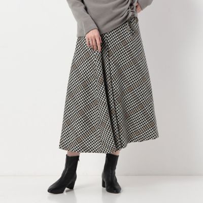 美品 Gabardine.KT チェック柄フリンジスカート コムサデモード コムサイズム（COMME CA ISM）｜スカート一覧1ページ目｜【夏
